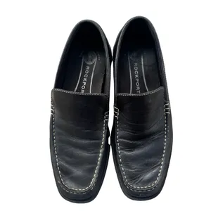 Rockport Men’s 9M Black Leather Loafers Slip On Business Casual Comfort Shoes thumbnail 3