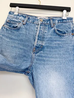 REFORMATION Cynthia High Rise Straight Jean Colorado Wash thumbnail 8