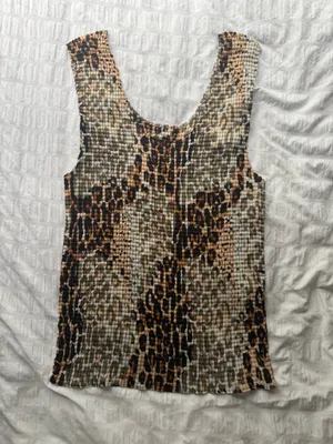 Vintage Nicola Leopard Print Tank Top thumbnail 2