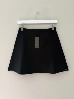 NWT Savage X Fenty Black A Line Mini Skirt Size S thumbnail 3