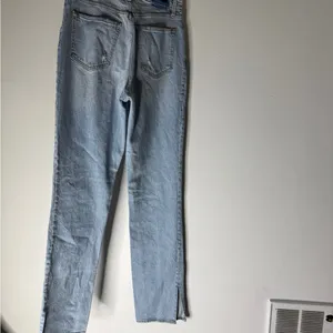 abercrombie fitch 90s‎ straight ultra high rise Size 29/8 XL Light Wash Distress thumbnail 6