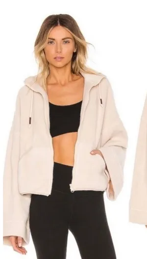 Free‎ People Movement Women's Climb High Fleece Jacket Cream Sz M thumbnail 1