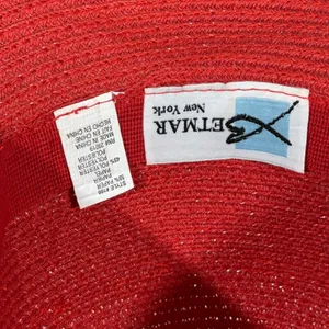 Betmar Sun Hat OS Red Paper Straw Wide Brim Packable Summer Hat‎ thumbnail 9