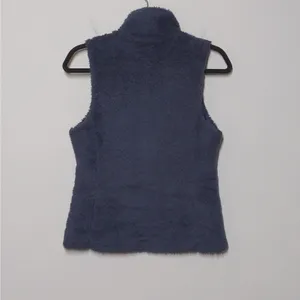Patagonia Womens Los Gatos Fleece Vest Blue Full Zip Pockets Mock Neck S thumbnail 5