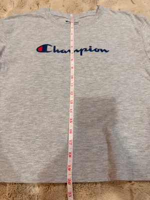 Champion Logo Oversized Shirt Lounge Athleisure Casual Y2K Summer Comfy Everyday thumbnail 7