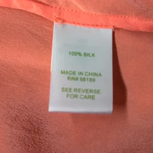 Lily Pulitzer Coral Sleeveless Bow Tie Blouse 100% silk thumbnail 10
