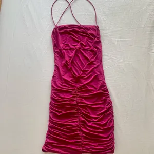 Tiger Mist Sexy Magenta Ruched Mini Dress- S thumbnail 5