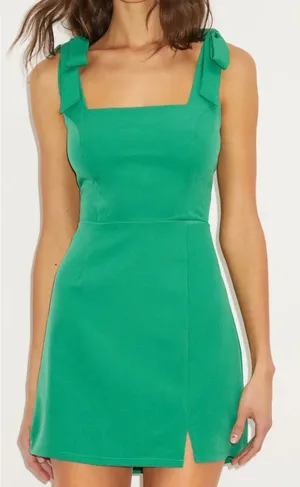 NWOT Lulus Size XL Your Sweetie Green Tie-Strap Mini Dress Formal Dance thumbnail 1