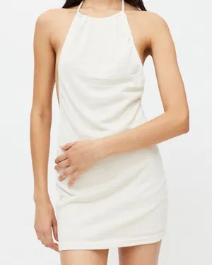 Motel Perga Mini Dress In Ivory, S thumbnail 1