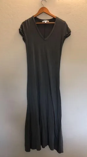 C & C California Harmony V-Neck Maxi Trapeze Dress thumbnail 3
