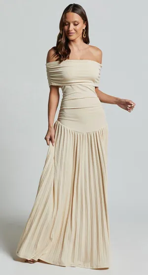 Lioness Field Of Dreams Maxi Oatmeal Dress thumbnail 1