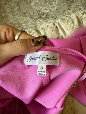 Emerald Sundae Pink Homecoming Dress thumbnail 4