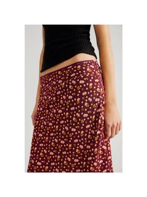 FREE PEOPLE IRL Floral Midi Skirt NWT, Size 10 thumbnail 3