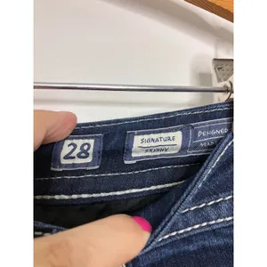 Miss Me Signature Skinny Jeans Womens 28 Blue Excellent Embellished Flap Pocket thumbnail 4