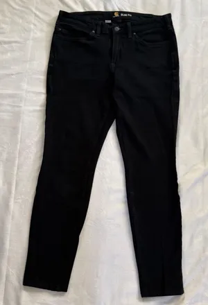 Carhartt Slim Fit Black Utility‎ Pants Womens 10 Regular 104214-BLK Stretch thumbnail 1