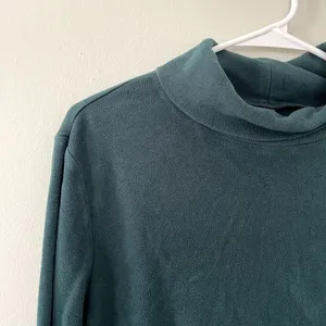 Uniqlo dark green turtleneck‎ long sleeved sweater top winter women size XL thumbnail 2