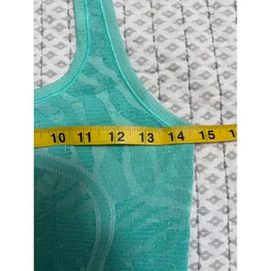 Lululemon Swiftly‎ Tech Racerback Tank Top Palm Frond Teal Green Size 6 EUC thumbnail 3