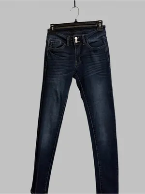 Kancan women’s size 24 high wasted, dark wash, skinny jeans thumbnail 2