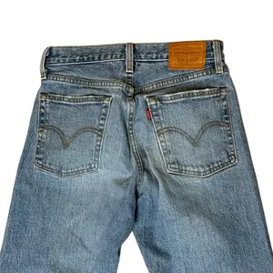Levi's Premium Wedgie Straight Leg Jeans Womens Blue Denim‎ 25x27.5 Button Fly thumbnail 3