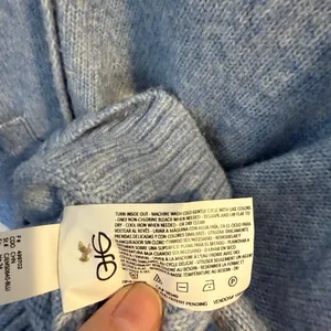 Ella Moss Heathered Light Blue V-Neck Button Front Cardigan thumbnail 8