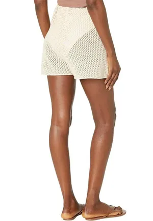 ROXY Island Hopper Crochet Shorts in Tapioca Size Small thumbnail 2