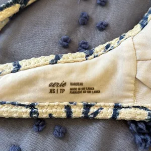 Aerie Scalloped Bandeau Swim Top thumbnail 3