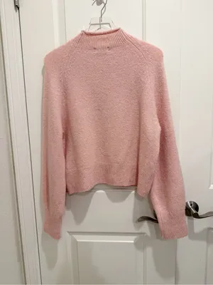 J.CREW Rollneck Sweater in Softspun Yarn Pink‎ Small thumbnail 3