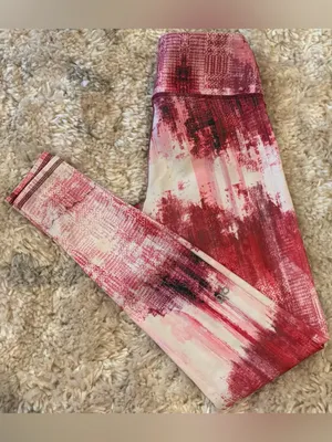 #46 ALO Yoga Pink Airbrush Dessert Sunset Leggings Size S thumbnail 2