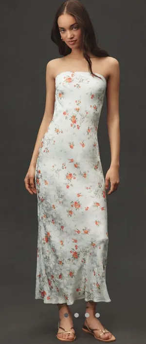 Anthropologie The Tilda Slip Dress: Printed Edition thumbnail 1