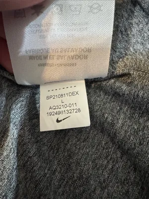 Nike Heathered Charcoal Gray Performance Tee with White Swoosh thumbnail 5