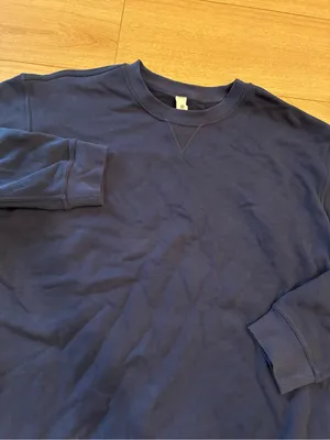 Lululemon Women’s All Yours Crew Neck Sweatshirt True Navy Size 14 thumbnail 2