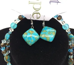 Radiant Hope Necklace/Earrings Chinese Turquoise thumbnail 3