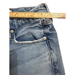 Good American High Rise Distressed Straight Leg Jeans sz‎ 8 thumbnail 9