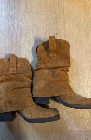 Steve Madden Leather Boots Brown thumbnail 1