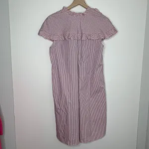 Sandro Striped Ruffled Cotton Rose Shirt Midi Dress Womens 2 thumbnail 4