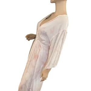 South Boutique Pink & White Maxi Dress Cruise / Beach Wear‎ Sz S Nwt thumbnail 8