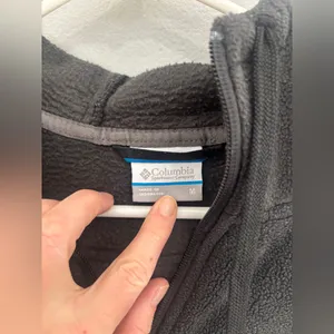 Columbia zip up polar fleece jacket with hood fleece women’s medium thumbnail 4