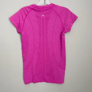 Lululemon Size 6 Pink Short Sleeve Swiftly Shirt Workout Athletic thumbnail 3