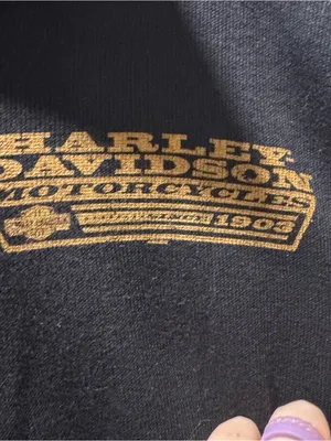 Harley Davison 1/4 zip sweater Size M thumbnail 2