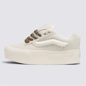 NEW Vans Knu Stack Women's Platform Shoes Vintage Suede Marshmallow W-9.5 M -8 thumbnail 3