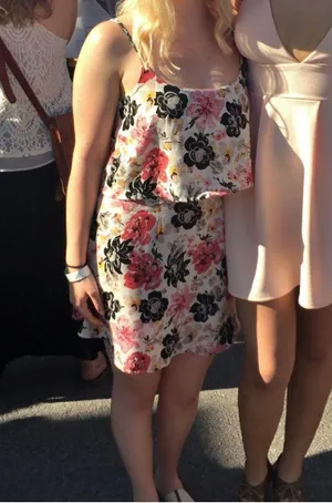 Abercrombie & fitch floral spaghetti strap tiered a line dress thumbnail 4