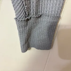 Free People We The Free Santa Clara Thermal Top Gray Oversized M thumbnail 7