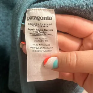 ✨Patagonia Women's Better Sz Medium Sweater 1/4 Zip Fleece Berlin Blue✨ thumbnail 8