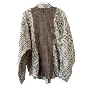 Hem & Thread Women Size M/L Button Down Tunic Top Embroidered Back Long Sleeve‎ thumbnail 2