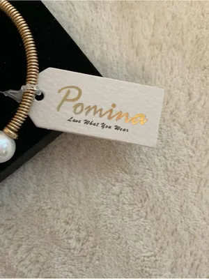 Pomina Gold-Tone Coil Bracelet with White Pearl Accent thumbnail 5
