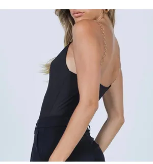 Princess Polly Purple Bodysuit With Gold Chain Straps thumbnail 6