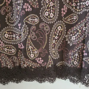 Edited Maren Morris Womens L Brown Floral Paisley Satin Midi Slip Skirt NWT thumbnail 5