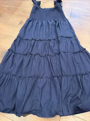 Kourt Women’s Navy Smocked Tiered Sundress Size Large - C60-038 thumbnail 5