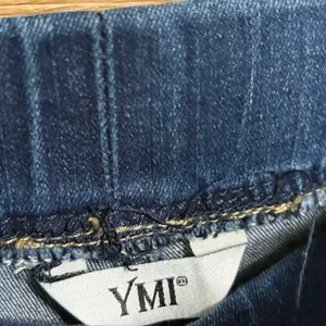 YMI‎ Pull On Drawstring Waist Flare Leg Jeans Size XL thumbnail 5