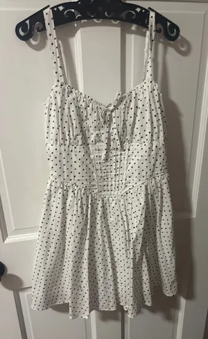 Altar'd State Polka Dot Dress White thumbnail 1